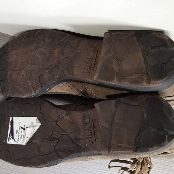 Born Cross Fringe Bootie, Brown Suede, Womens Size 10 M - Picture 9 of 11